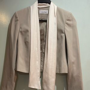 Calvin Klein tan blazer size 4P